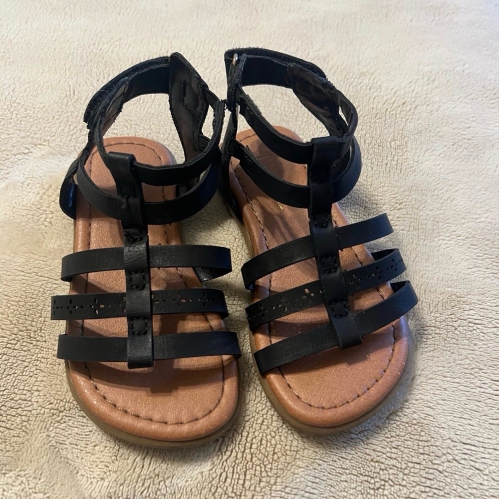 The Children's Place Black Strappy Girls Sandals